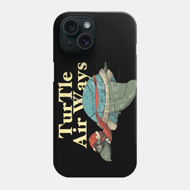 Turtle AirWays Phone Case by RobertBretonArt