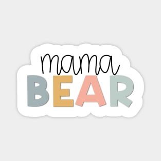 Mama Bear Muted Pastels Magnet