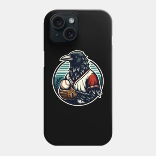 crows play baseball Phone Case