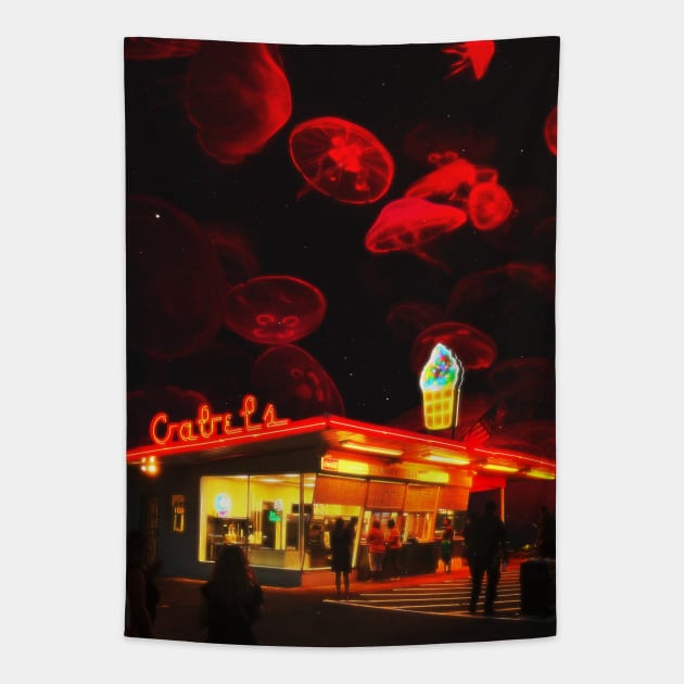 LATE NIGHT MEAL. Tapestry by LFHCS