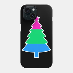 Christmas Tree LGBT Flag Polysexual Phone Case