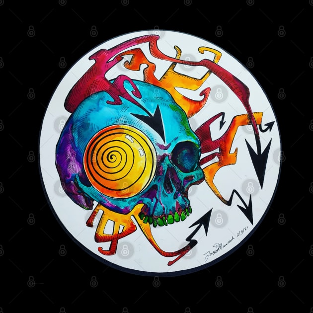 Directing Dreams Circle Skull 1 by Octo30