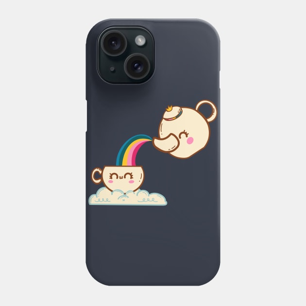 Rainbow Tea Phone Case by Fluffymafi