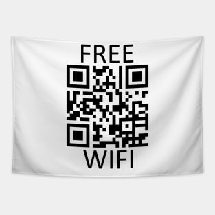 Free Wifi QR Code Tapestry