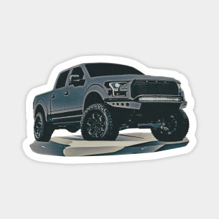 Lifted 4x4 Ford pickup Magnet