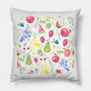 Watercolor Fruits Pillow