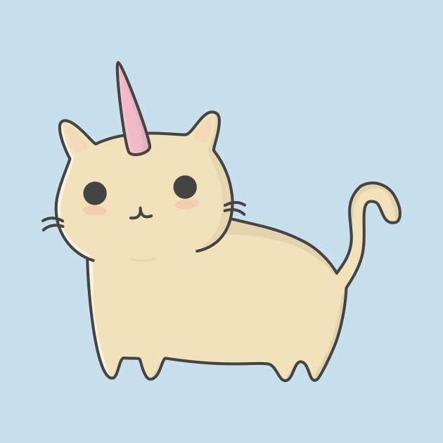 Kawaii Unicorn Cat  Cat T Shirt TeePublic
