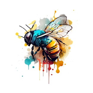 Colored bee with paint spots T-Shirt