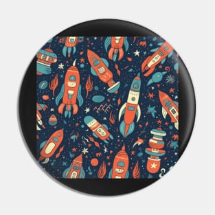 Rocket Pattern Pin