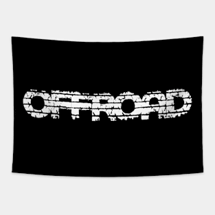 Offroad Tracks (BLACK) Tapestry