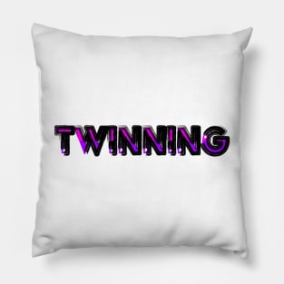 Twinning Pink and Purple Pillow