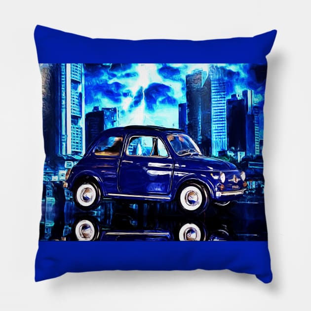 Fiat 500 Pillow by DeVerviers