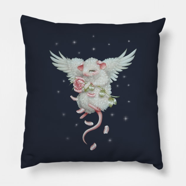 Fine China Pillow by Trashkittyart