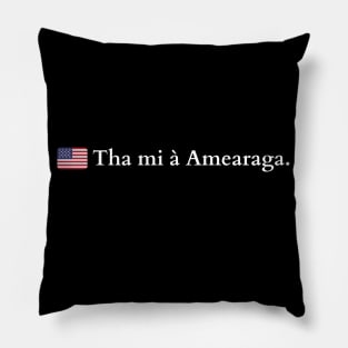 Tha mi à Amearaga - I am From America Scottish Gaelic Pillow