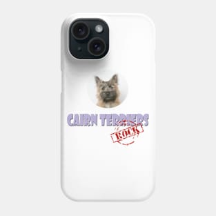 Cairn Terriers Rock! Phone Case