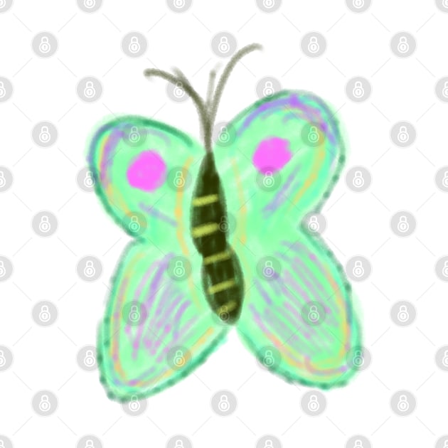 Green butterfly art by Artistic_st