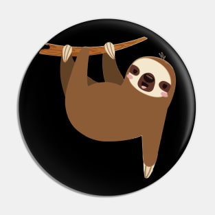 Funny Sloth T-shirt Pin