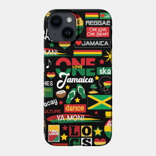 Jamaica One Love Culture Pattern Phone Case