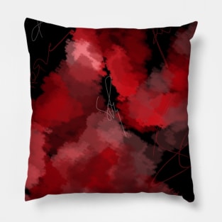 Red Hearts Pillow