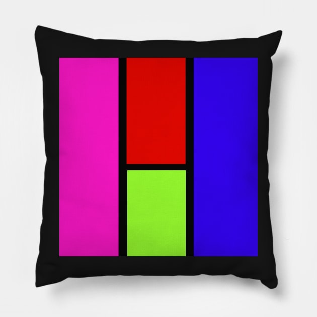 Primary colors I Pillow by CreaKat