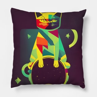 Cat In Space Pillow