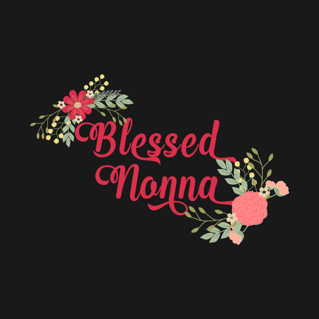 Blessed Nonna Floral Christian Grandma Gift by g14u