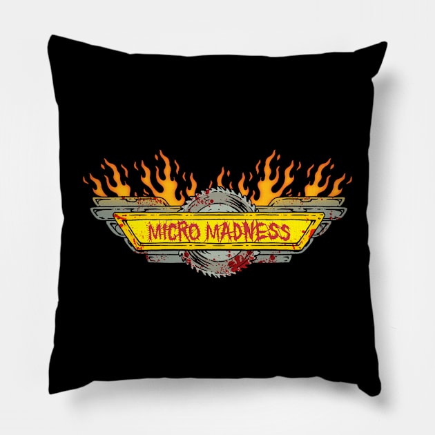 MICRO MADNESS Pillow by HorrorRudey