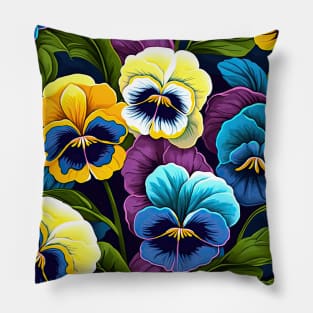 Pansies Pillow