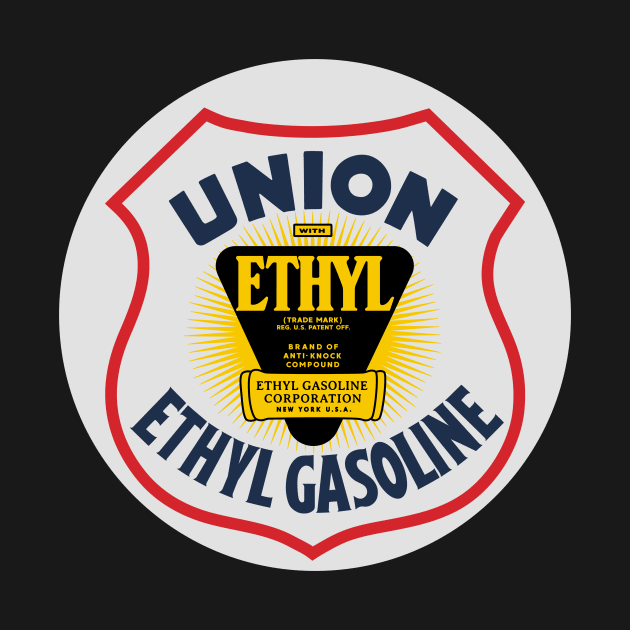 Union Ethyl Gasoline vintage sign reproduction by Hit the Road Designs