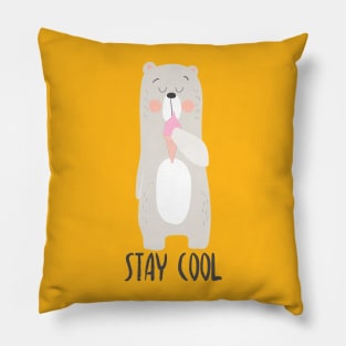 Stay Cool, Polar Bear Pillow