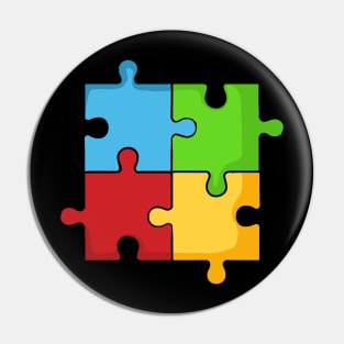 Autism Awareness Puzzle Pin