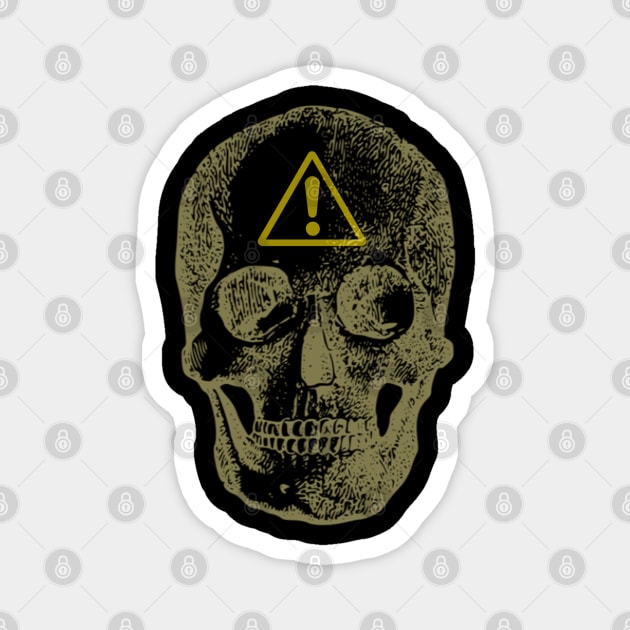 Skull Alert Magnet by Korvus78