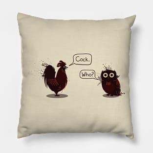 Contemporary Avian Discourse Pillow