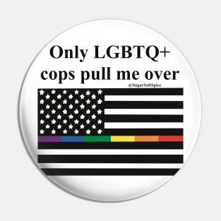 LGBTQ+ bumper sticker Pin