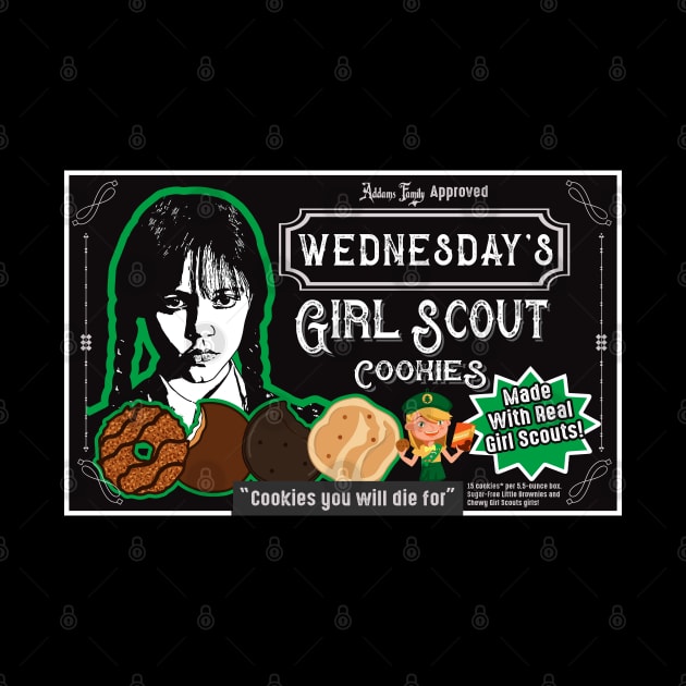 Wednesday's Girl Scout Cookies by Alema Art