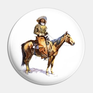 Arizona Cowboy by Frederic Remington Pin