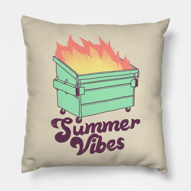 Summer Vibes Pillow by Hillary White Rabbit