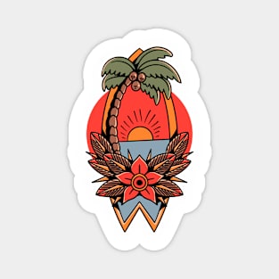 oldschool summer tattoo Magnet