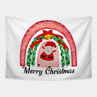 Merry Christmas Jolly Santa Tapestry