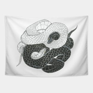 Yin yang snakes Tapestry