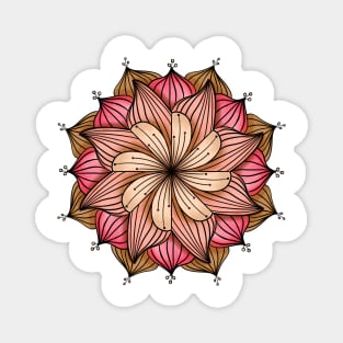 Copy of Blue, Green and Yellow Floral Mandala Magnet