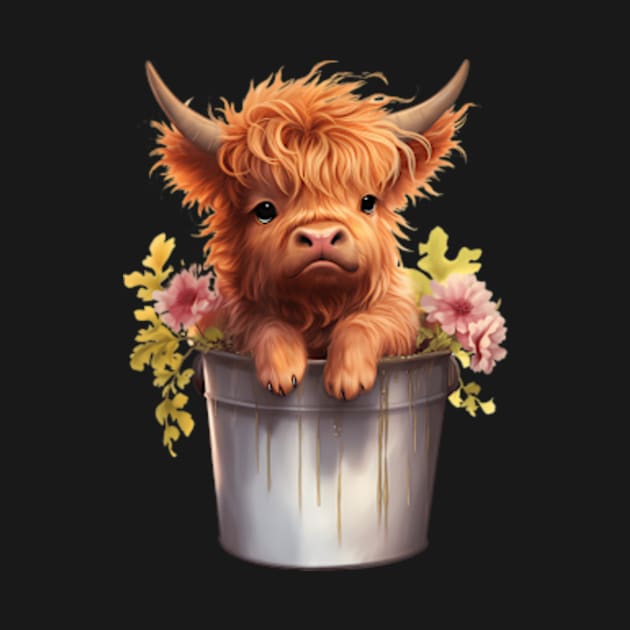 Image Of A Lovely Miniature Scottish Cow by Ro Go Dan