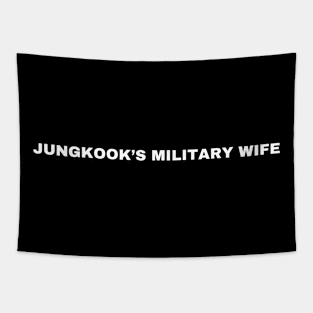 Jungkook’s Military Wife BTS Shirt - Exclusive Design for True Fans! Tapestry