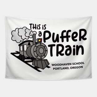 Puffer Train Tapestry