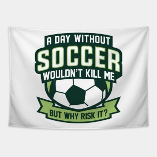 A Day Without Soccer Tapestry