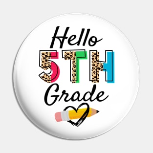 Hello 5th Grade Leopard Team Fifth Grade Teacher Student Pin