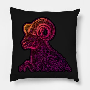 Dark Ram Pillow