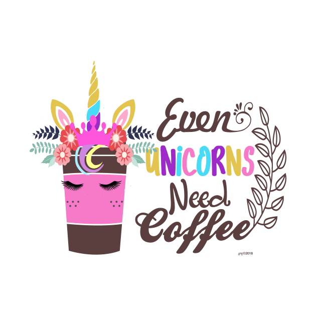 Even Unicorns need coffee by strawberrymonkee