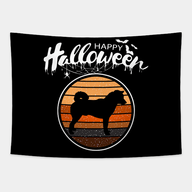 Funny Happy Halloween Beautiful Shiba Inu Men Women Kid Gift Tapestry by mlleradrian