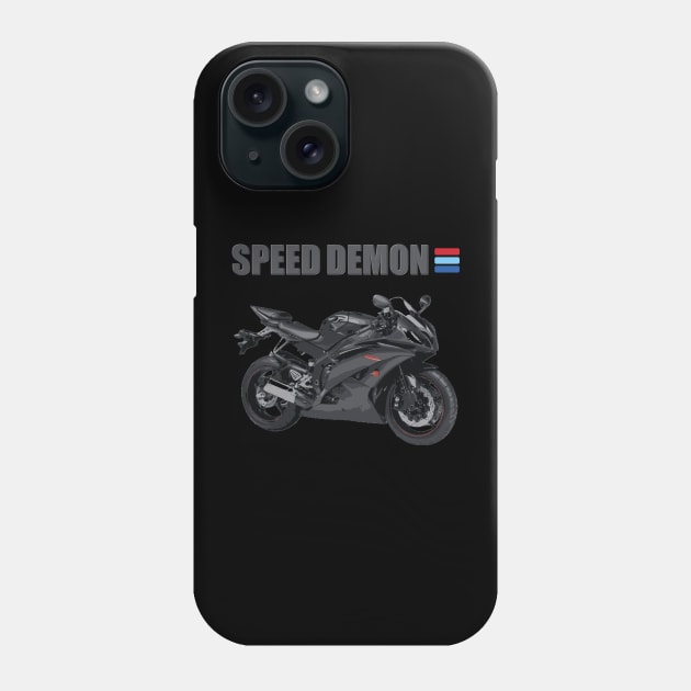 Motorcycle, Biker, Motorcycle Gift, Speed Demon, Motorcycle Gift Idea, Motorcycle Present, Racing, Sports Bike, Birthday Gift Idea For him Phone Case by DESIGN SPOTLIGHT